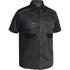 Bisley The Flex and Move Mechanical Stretch Shirt | Short Sleeve | Mens Charcoal Shirts & Tops