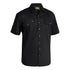 Bisley The Original Cotton Drill Shirt | Short Sleeve | Mens Black Shirts & Tops