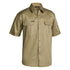 Bisley The Original Cotton Drill Shirt | Short Sleeve | Mens Khaki Shirts & Tops