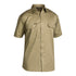 Bisley The Cool Lightweight Drill Shirt | Short Sleeve | Mens Khaki Shirts & Tops