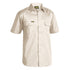Bisley The Cool Lightweight Drill Shirt | Short Sleeve | Mens Sand Shirts & Tops