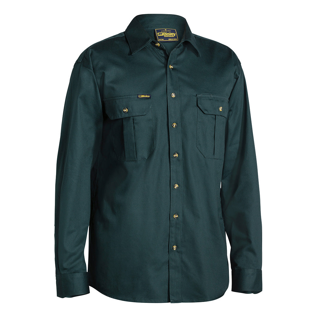 Bisley The Original Cotton Drill Shirt | Long Sleeve | Mens Bottle Shirts & Tops