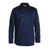 Bisley The Cool Lightweight Drill Shirt | Long Sleeve | Mens Navy Shirts & Tops
