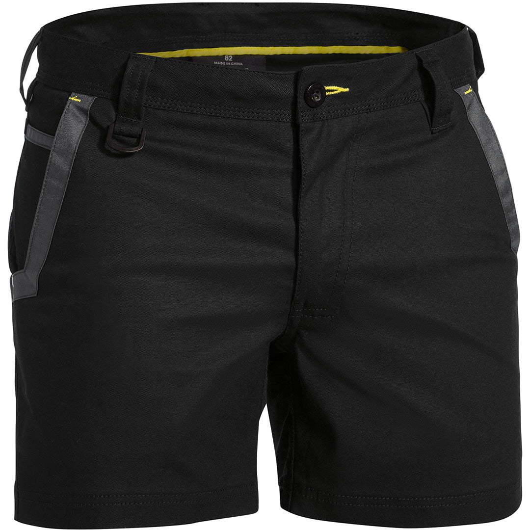 Bisley The Flex and Move Stretch Short | Mens Black Shorts