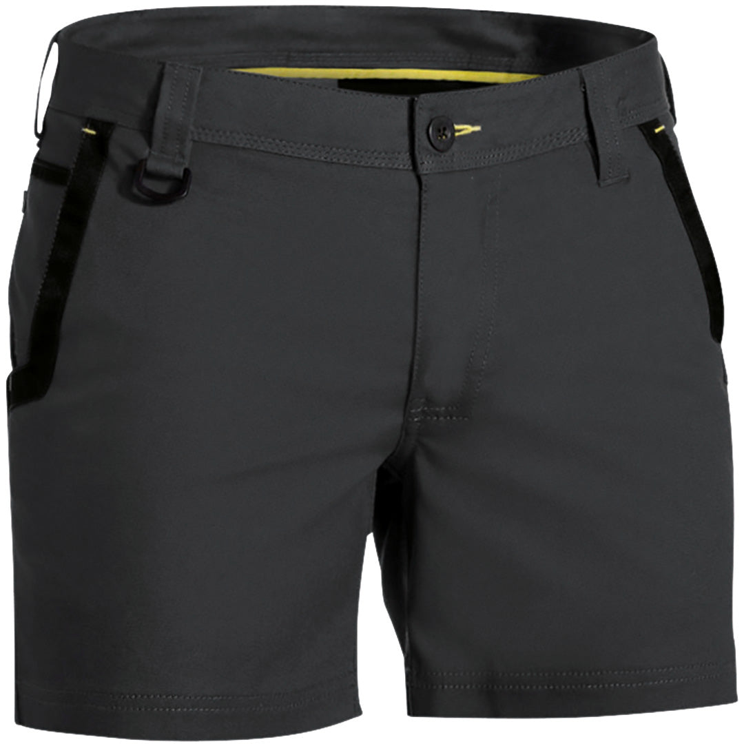 Bisley The Flex and Move Stretch Short | Mens Charcoal Shorts