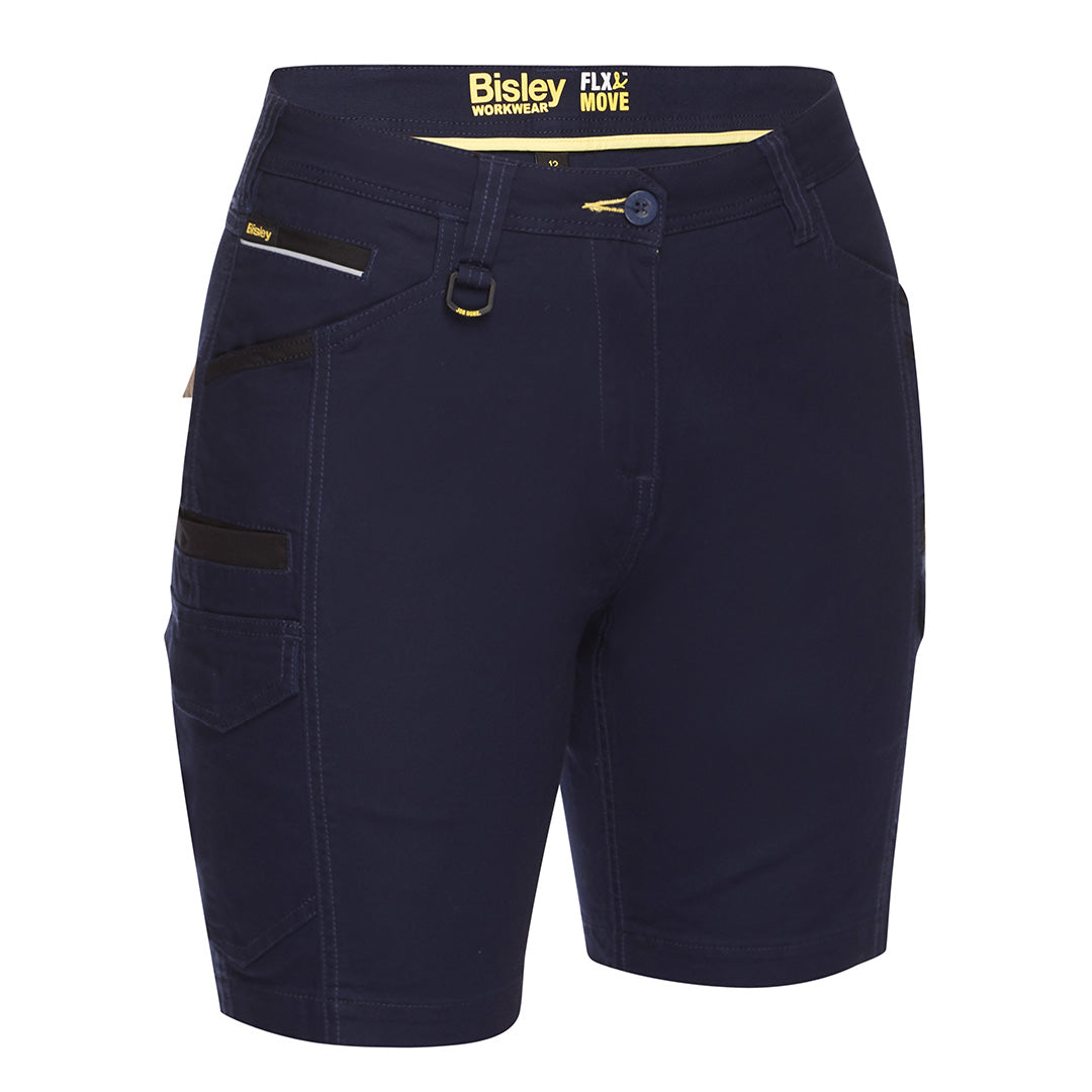 Bisley The Flex and Move Cargo Short | Ladies Navy Shorts