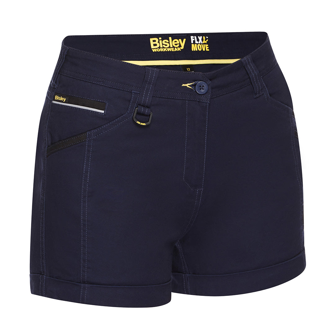 Bisley The Flex and Move Short | Ladies Navy Shorts