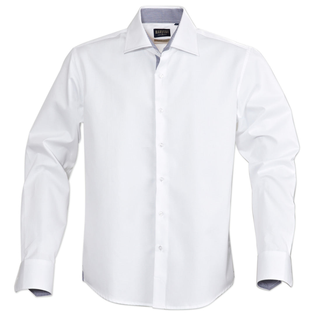 James Harvest The Baltimore Shirt | Mens | Long Sleeve White Shirts & Tops