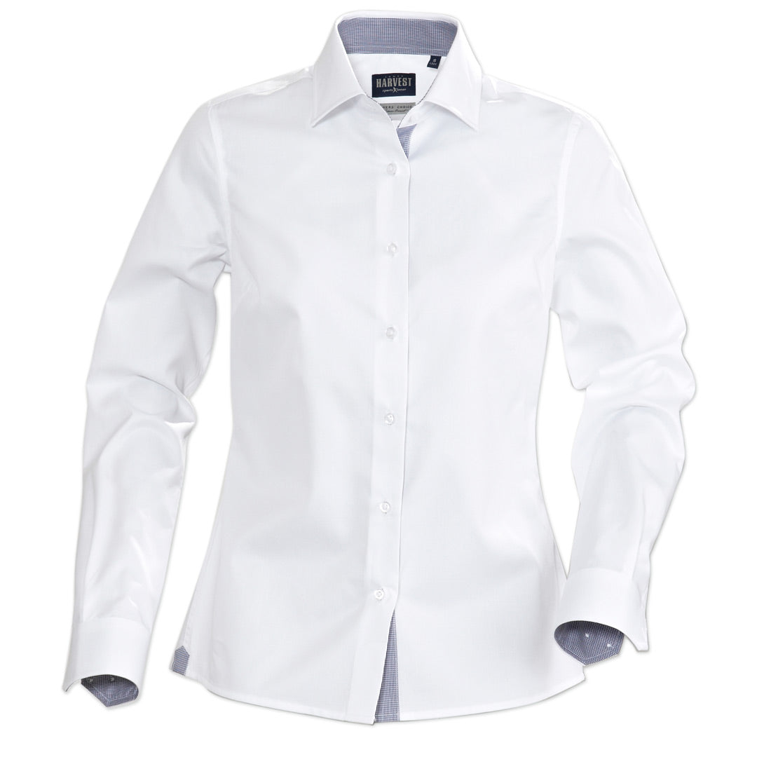 James Harvest The Baltimore Shirt | Ladies | Long Sleeve White Shirts & Tops