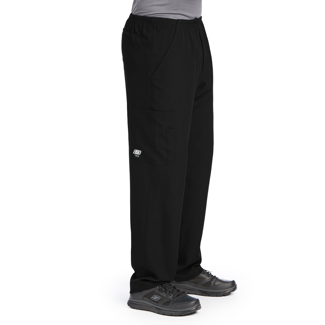 Skechers by Barco The Structure Scrub Pant | Mens | Regular | Skechers by Barco Black Scrubs