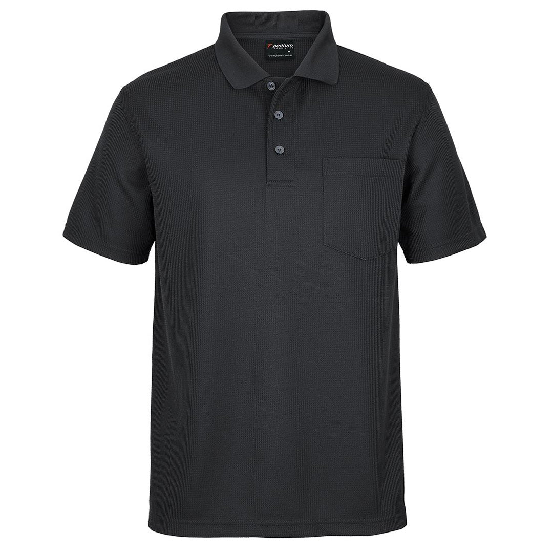 Jbs Wear The Waffle Pocket Polo | Mens Black Shirts & Tops