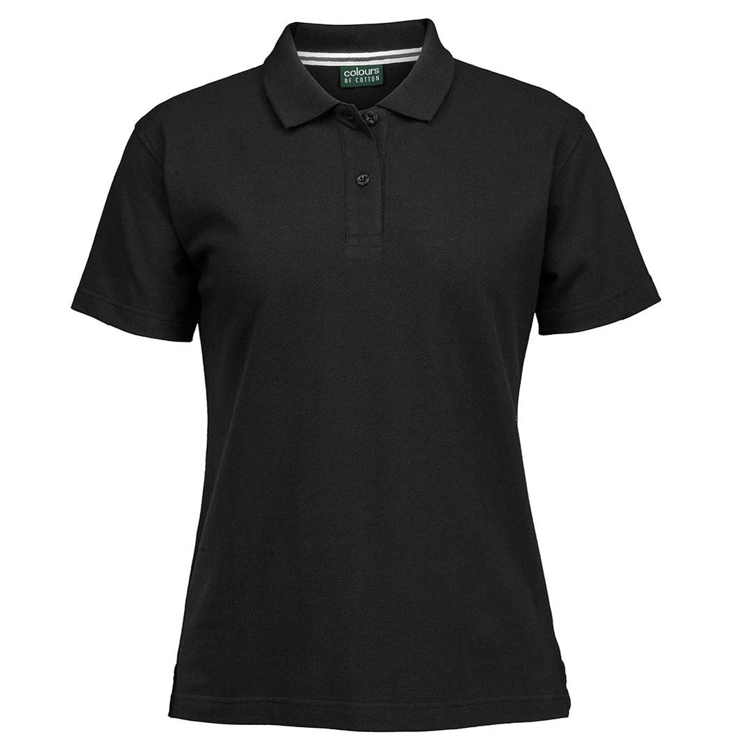 Jbs Wear The C of C Pique Polo | Short Sleeve | Ladies Black Shirts & Tops
