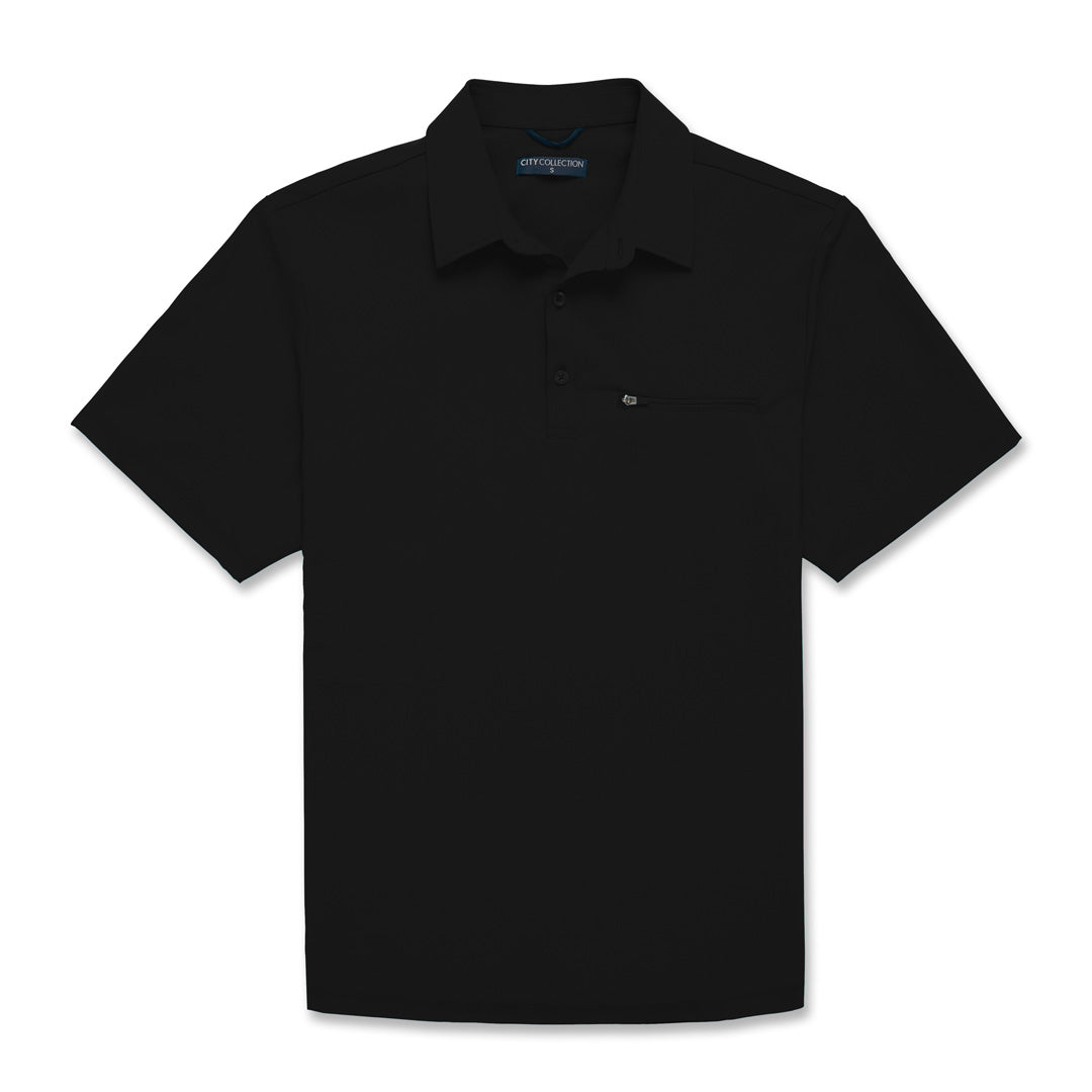 City Collection The Healthcare Polo | Adults | Short Sleeve Black Shirts & Tops
