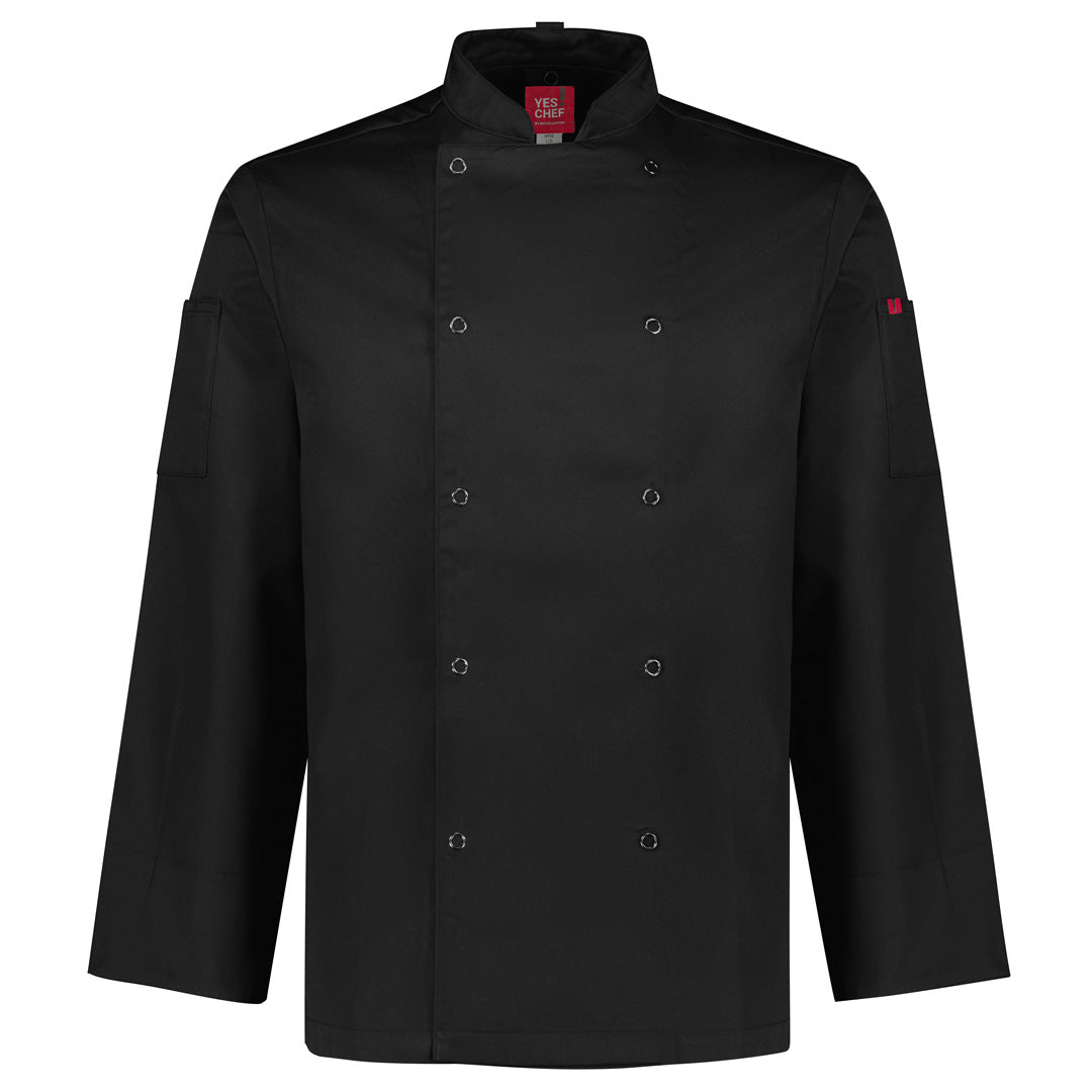 Yes! Chef The Zest Chefs Jacket | Short & Long Sleeve | Mens Black Chef's Jackets