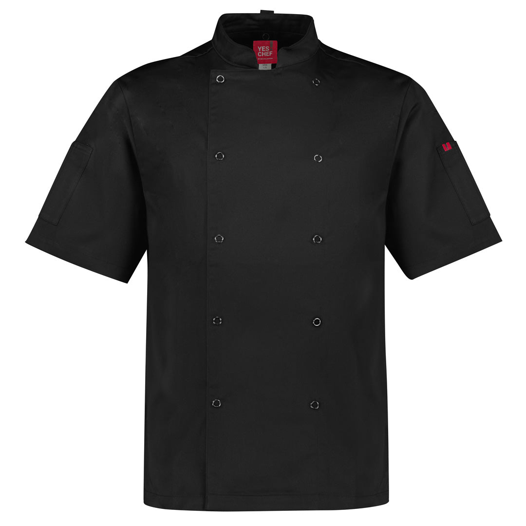 Yes! Chef The Zest Chefs Jacket | Short & Long Sleeve | Mens Black Chef's Jackets