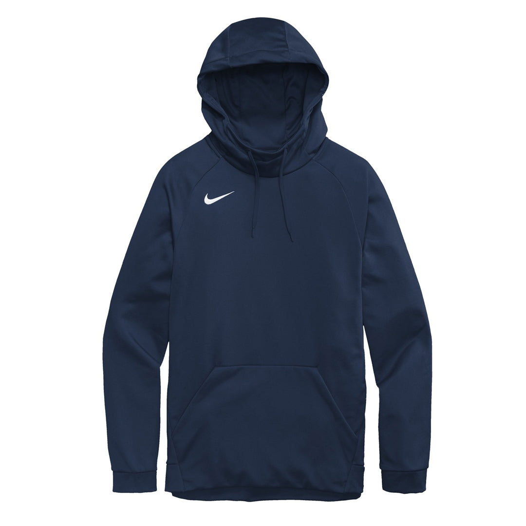 Nike The Therma Fit Fleece Pullover Hoodie | Mens Navy Outerwear