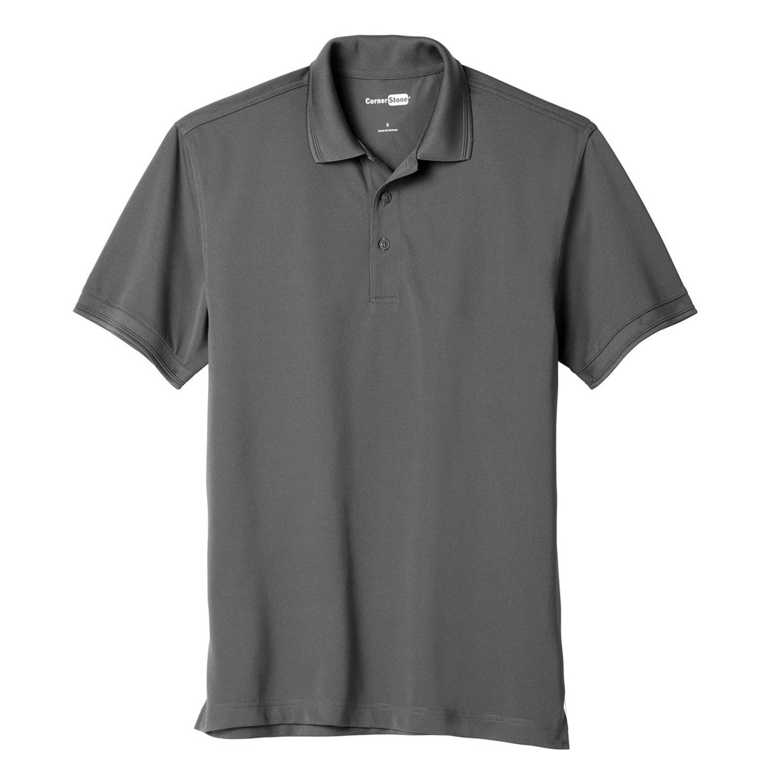 Corner Stone The Industrial Snag Proof Pique Polo | Mens | Short Sleeve Charcoal Shirts & Tops