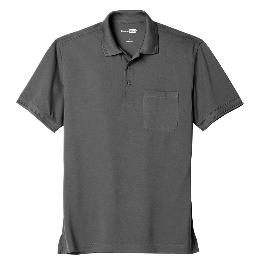 Corner Stone The Industrial Snag Proof Pocket Polo | Mens | Short Sleeve Charcoal Shirts & Tops