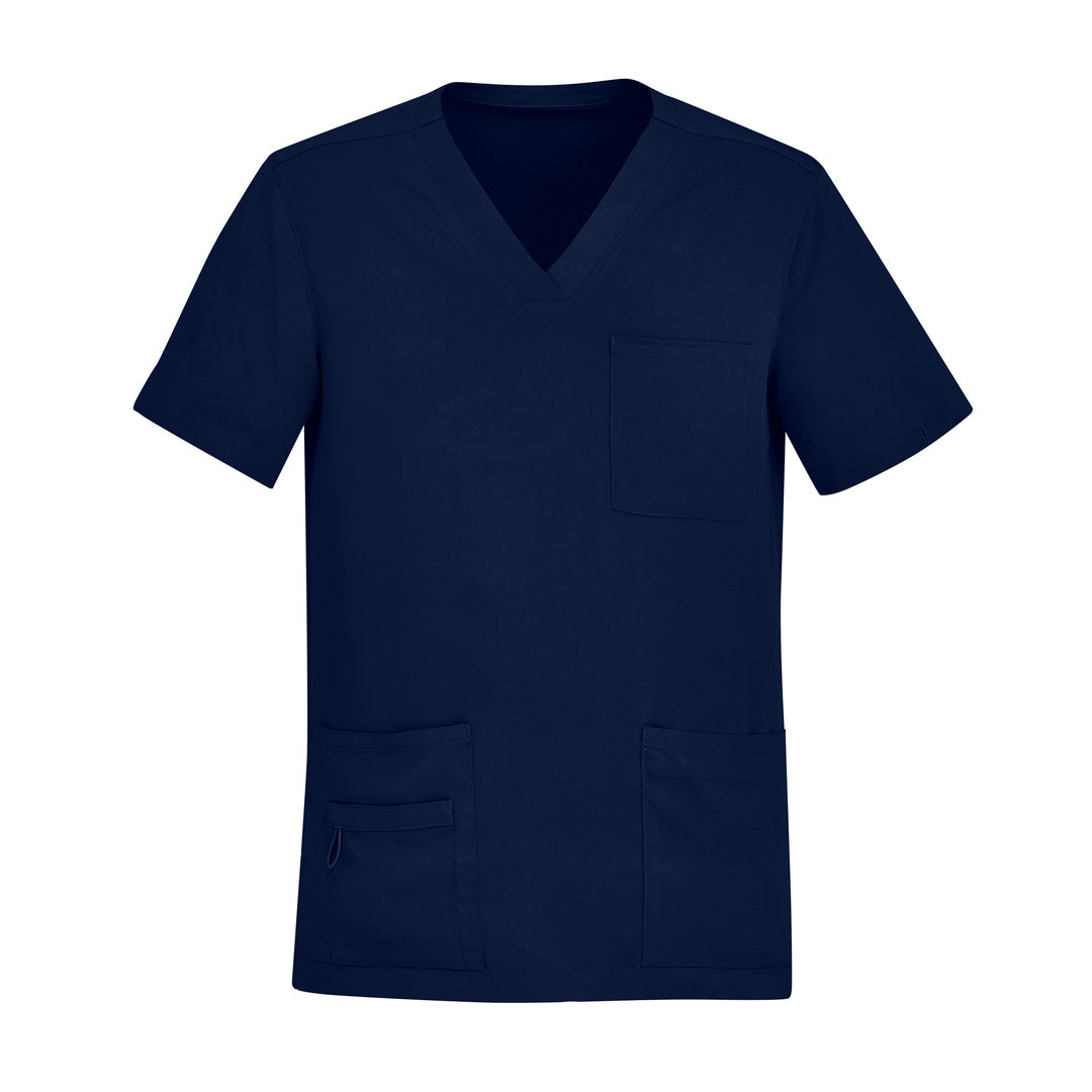 Biz Care The Avery V Neck Scrub Top | Mens Midnight Scrubs
