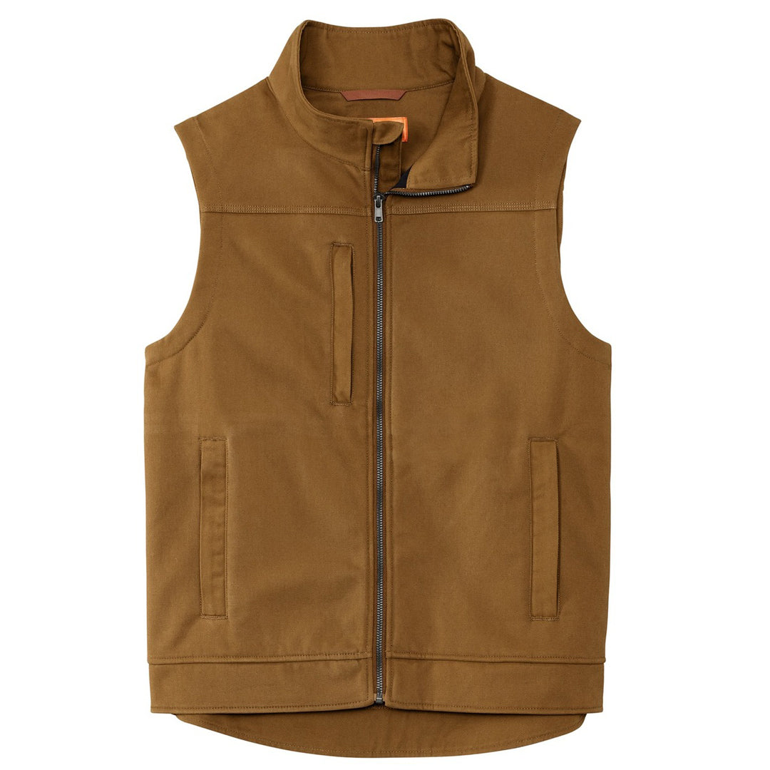 Corner Stone The Duck Bonded Soft Shell Vest | Mens Tan Outerwear