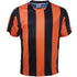 Bocini The Striped Soccer Jersey | Kids Black/Orange Soccer Uniforms