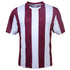 Bocini The Striped Soccer Jersey | Mens Maroon/White Soccer Uniforms