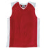 Bocini The Contrast Basketball Singlet | Kids Red/White Basketball Uniforms