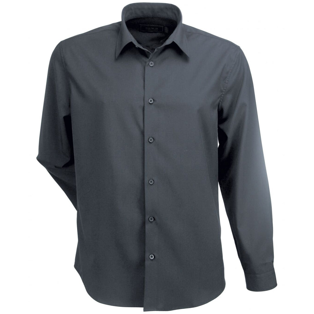 Stencil The Candidate Shirt | Mens | Long Sleeve Charcoal Shirts & Tops