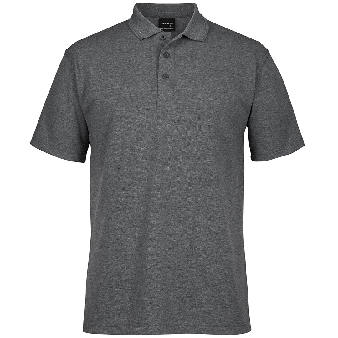 Jbs Wear The Pique Polo | Adults | Short Sleeve Charcoal Marle Shirts & Tops