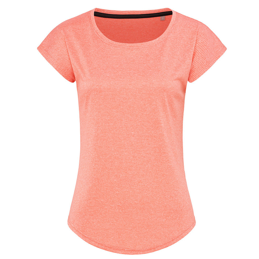 Stedman The Move Recycled Sports Tee | Ladies Coral Marle Shirts & Tops