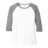 District The Tri Blend 3/4 Sleeve Tee | Ladies Grey/White Shirts & Tops