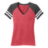 District The Game Day Tee | Short Sleeve | Ladies Red/Charcoal Shirts & Tops