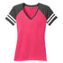 District The Game Day Tee | Short Sleeve | Ladies Pink/Charcoal Shirts & Tops