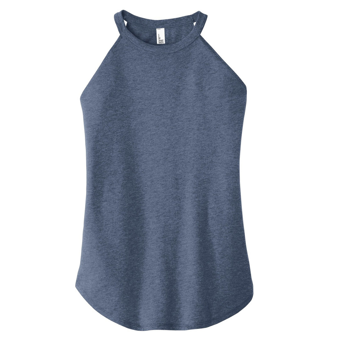 District The Rocker Tank | Ladies Navy Marle Shirts & Tops