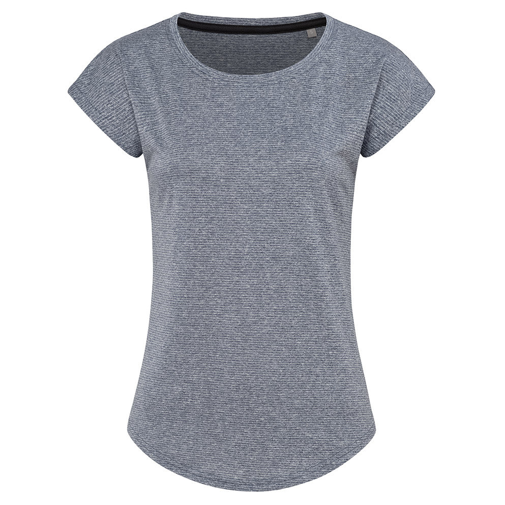 Stedman The Move Recycled Sports Tee | Ladies Denim Marle Shirts & Tops
