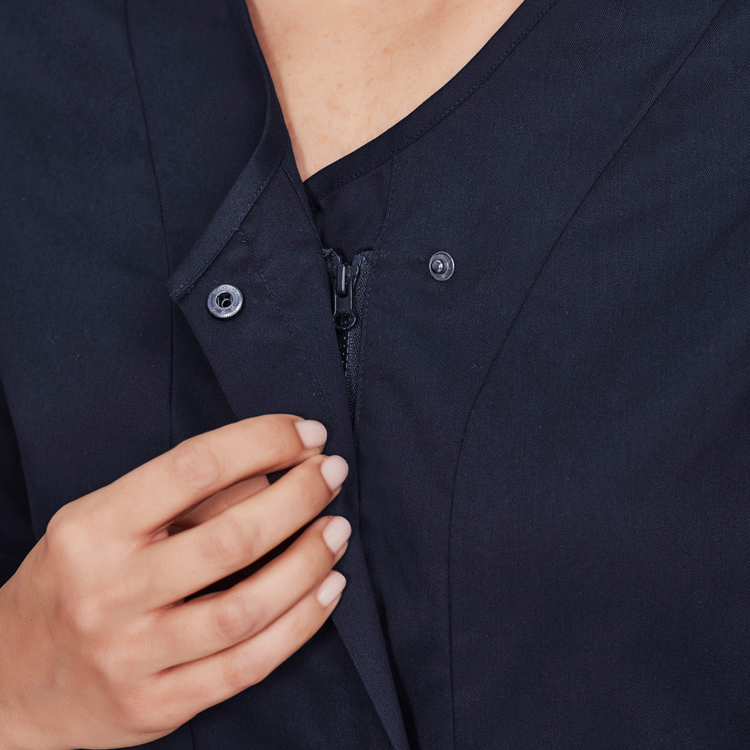 Biz Care The Parks Zip Front Scrub Top | Ladies Scrubs
