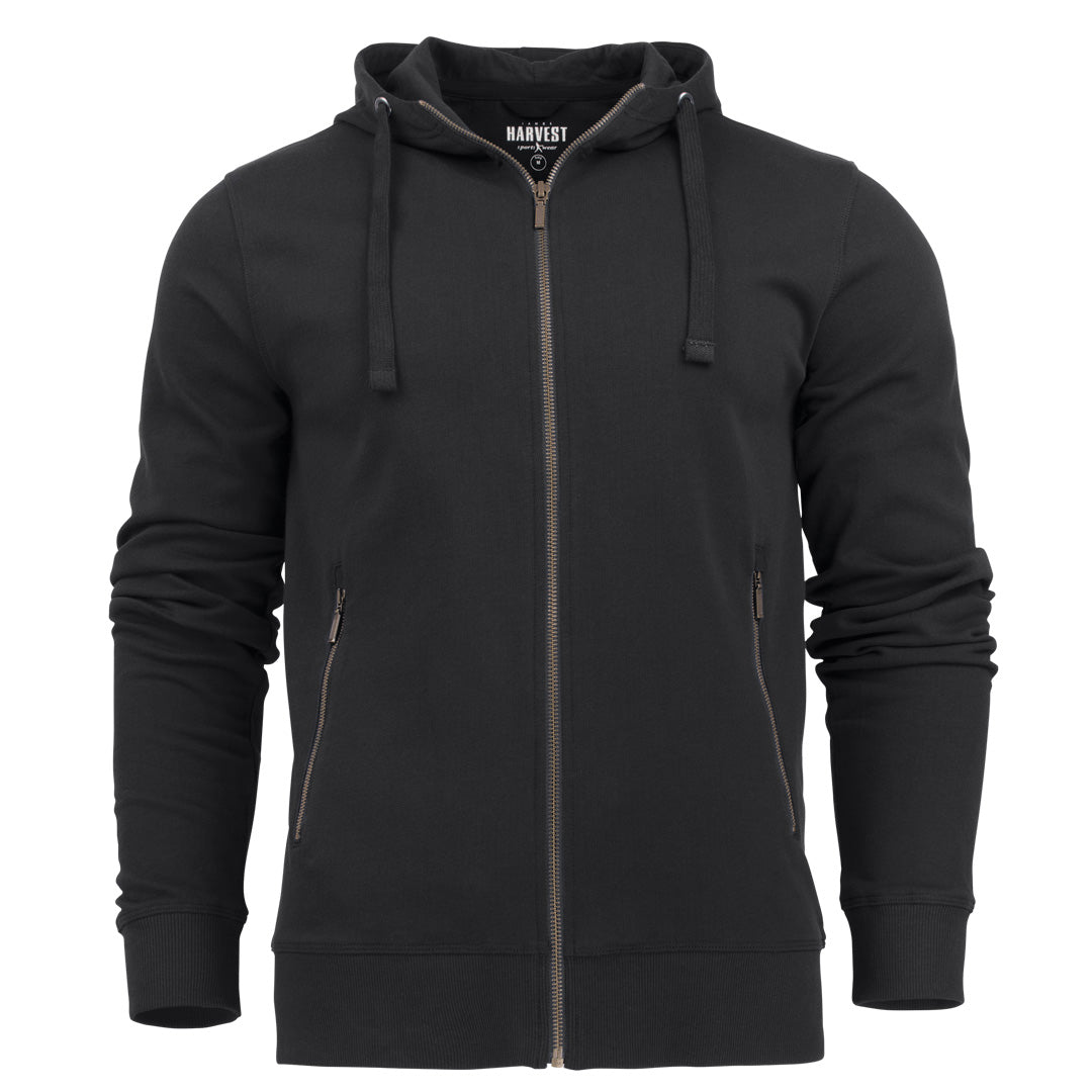 James Harvest The Duke Hoodie | Mens Black Outerwear