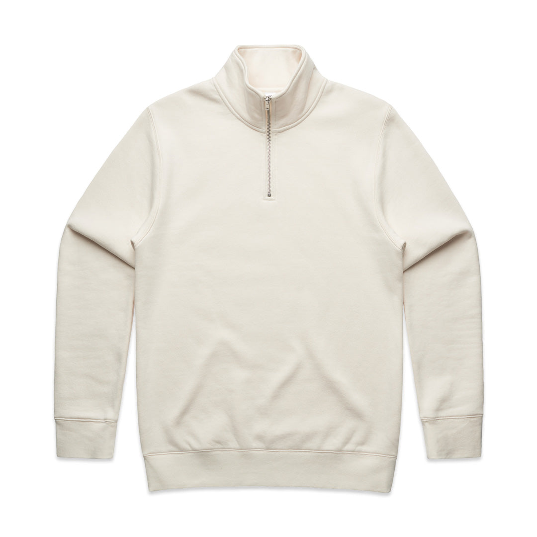 AS Colour The Half Zip Crew | Mens | Pullover Ecru Outerwear