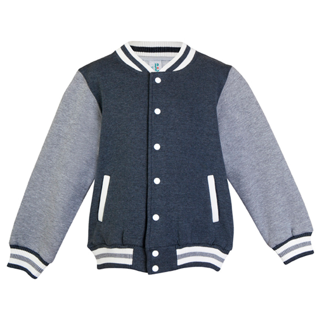 Ramo The Varsity Jacket | Toddlers Dark Grey Marle Coats & Jackets