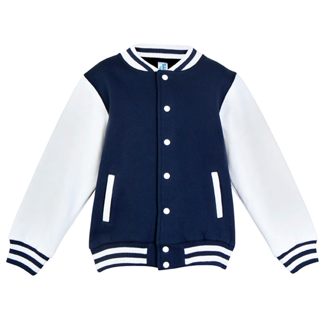 Ramo The Varsity Jacket | Toddlers Navy/White Coats & Jackets