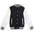 Ramo The Varsity Jacket | Mens Black/White Coats & Jackets