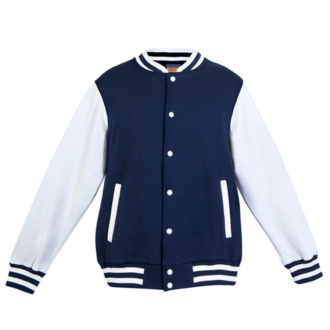 Ramo The Varsity Jacket | Mens Navy/White Coats & Jackets