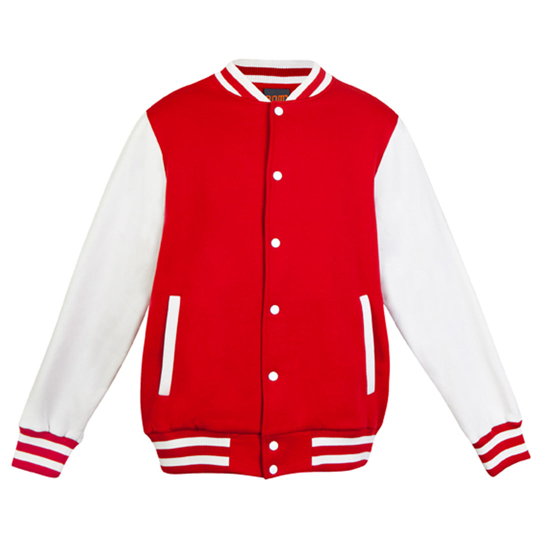 Ramo The Varsity Jacket | Mens Red/White Coats & Jackets
