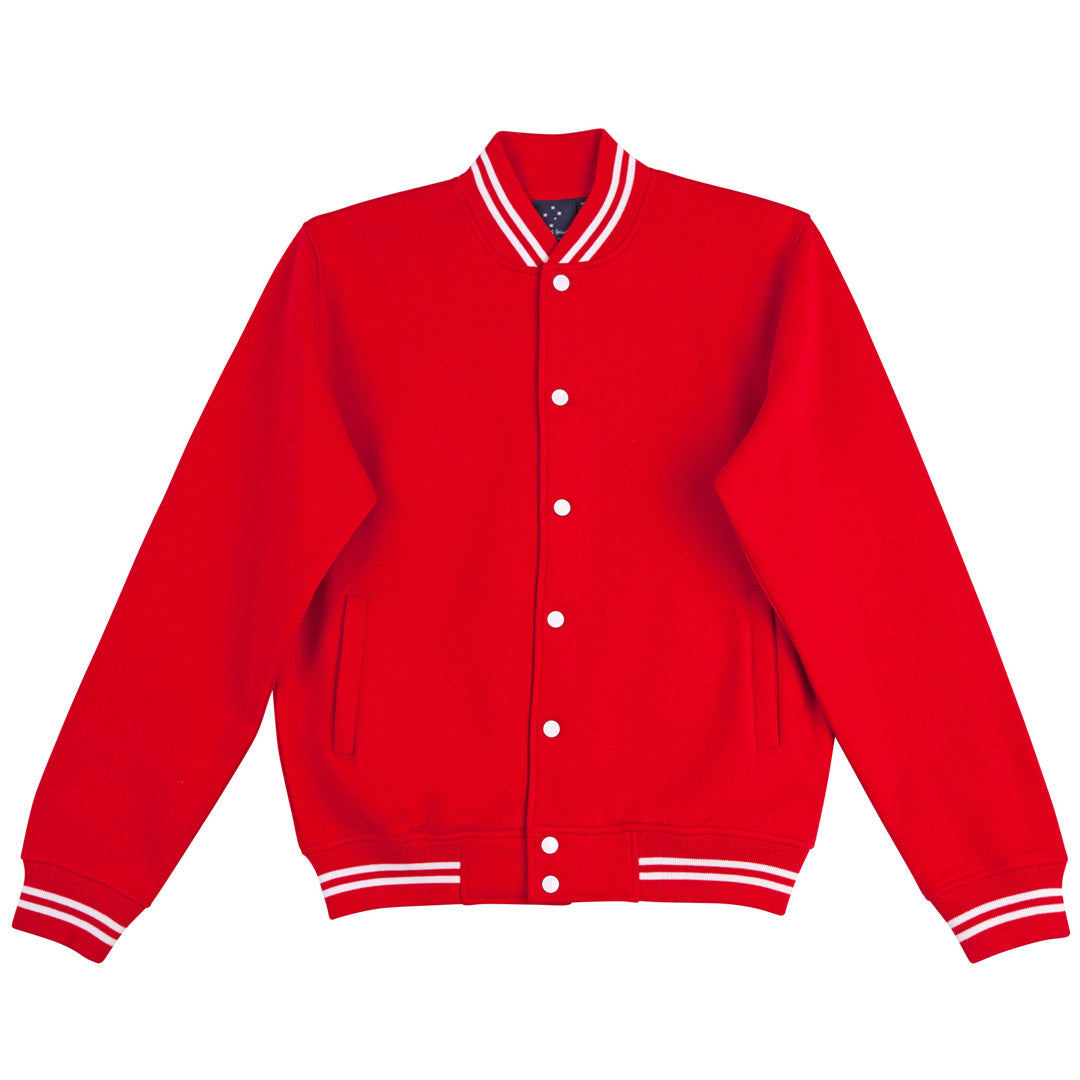 Winning Spirit The Letterman Jacket | Adults Red/White Coats & Jackets