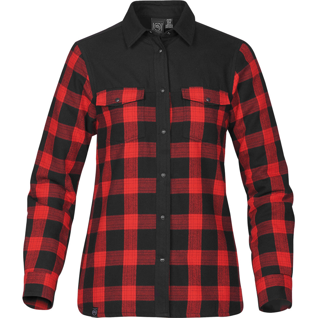 Stormtech The Logan Thermal Shirt | Ladies Red/Black Shirts & Tops