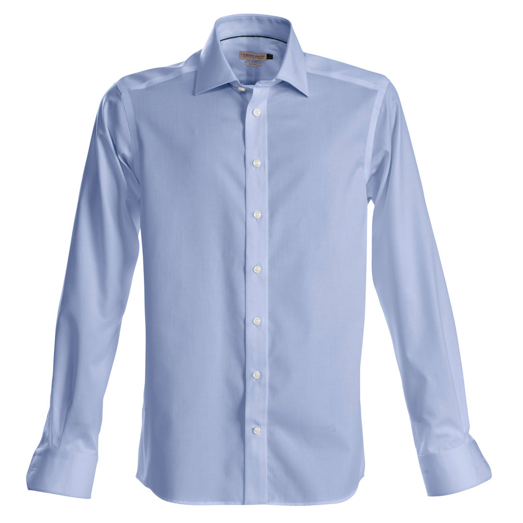 James Harvest The Green Bow Shirt | Mens | Long Sleeve Sky Blue Shirts & Tops