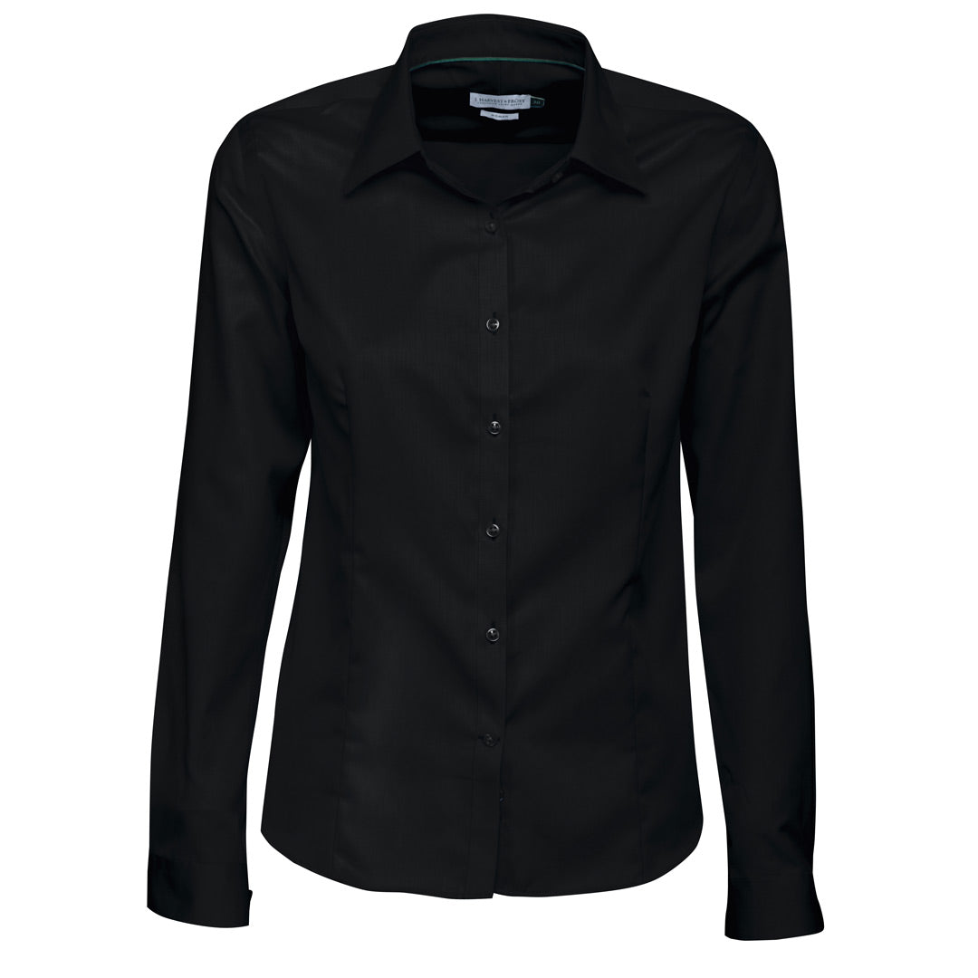 James Harvest The Green Bow Shirt | Ladies | Long Sleeve Black Shirts & Tops