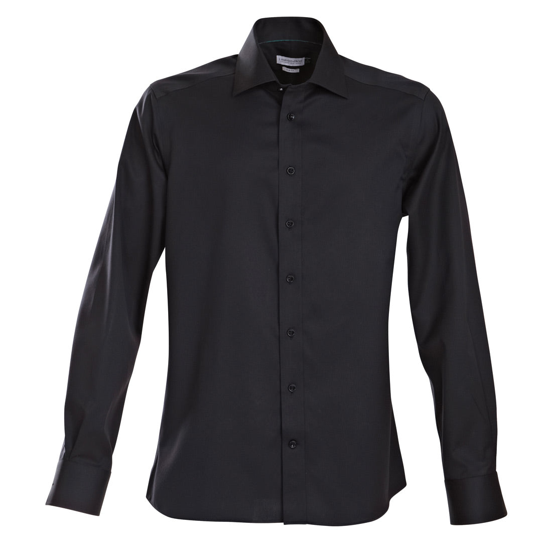 James Harvest The Green Bow Shirt | Mens | Long Sleeve Black Shirts & Tops