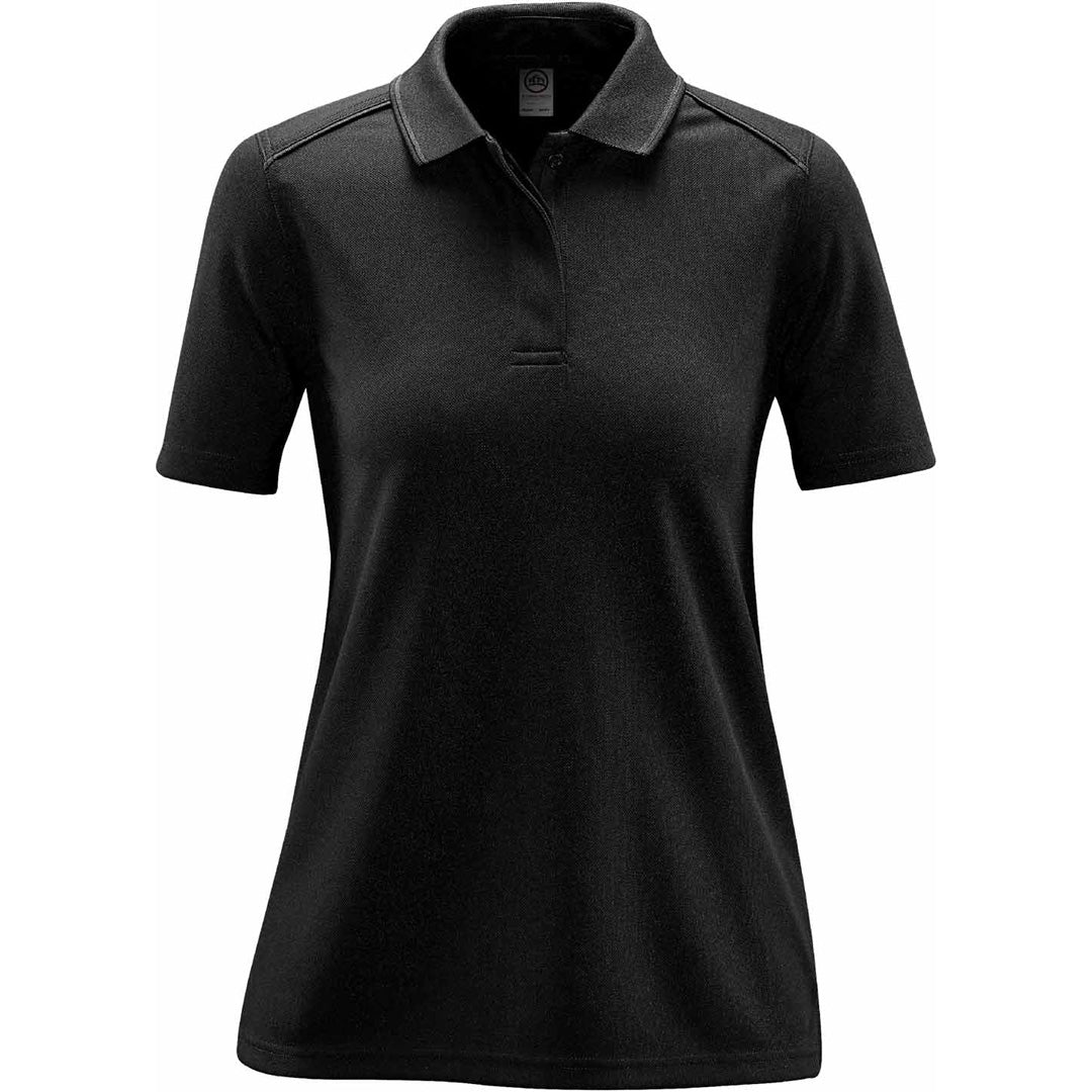 Stormtech The Endurance HD Polo | Ladies Black/Grey Shirts & Tops
