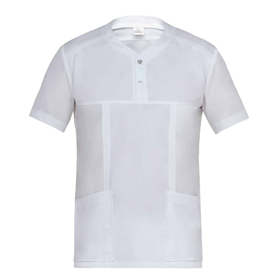 Giblors The Connor Tunic | Mens | Short Sleeve White Shirts & Tops